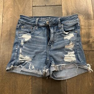 American Eagle hi rise shortie size 0
